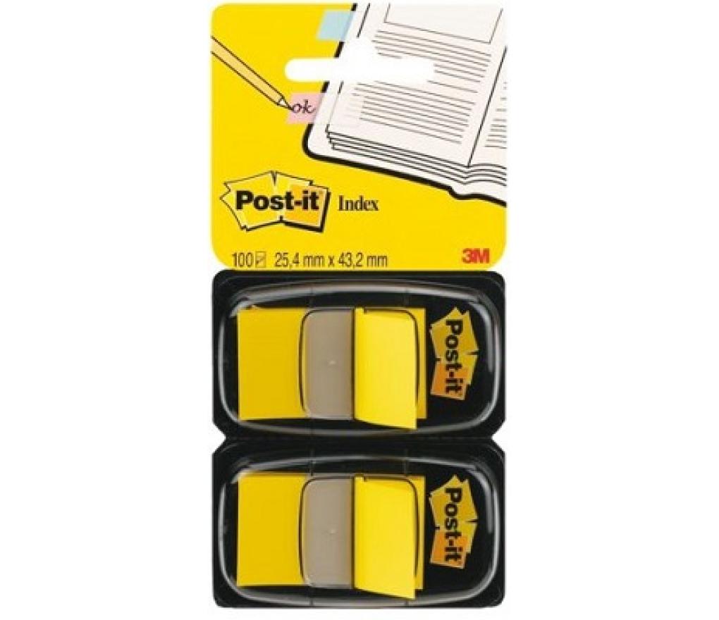 Post-it flags 680 geel 25 x 43 mm 50 vel pak/2 - Per pak