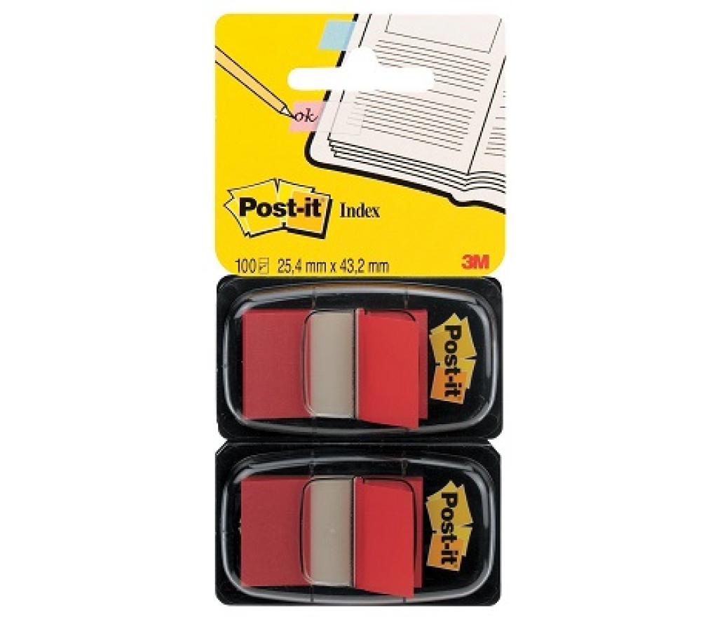 Post-it flags 680 rood 25 x 43 mm 50 vel pak/2 - Per pak