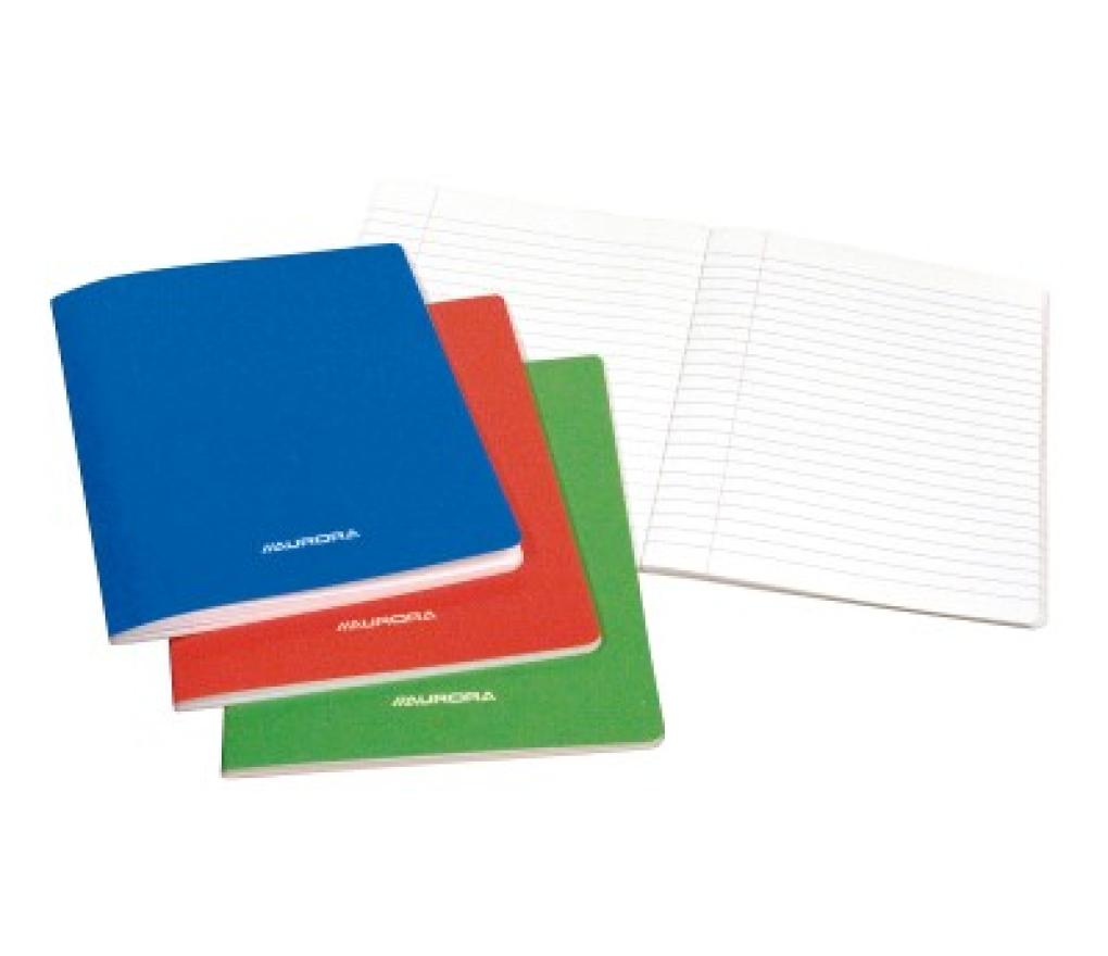 Schrift Aurora 165 x 210 80 g 60 blad gelijnd plastic kaft - Per stuk