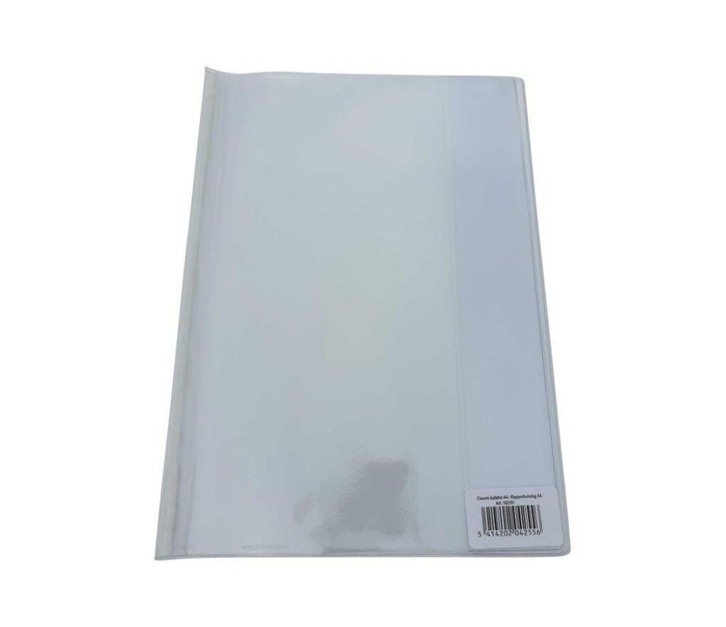 Schriftomslag A4 PVC 21,5 x 30 cm transparant zonder etikethouder extra stevig - Per stuk