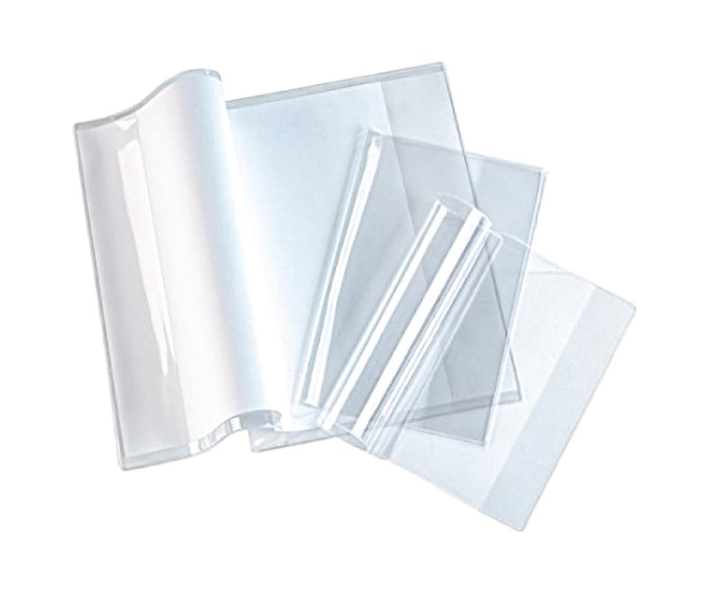 Schriftomslag A4+ 22,5 x 30 cm transparant met etikethouder - Per stuk