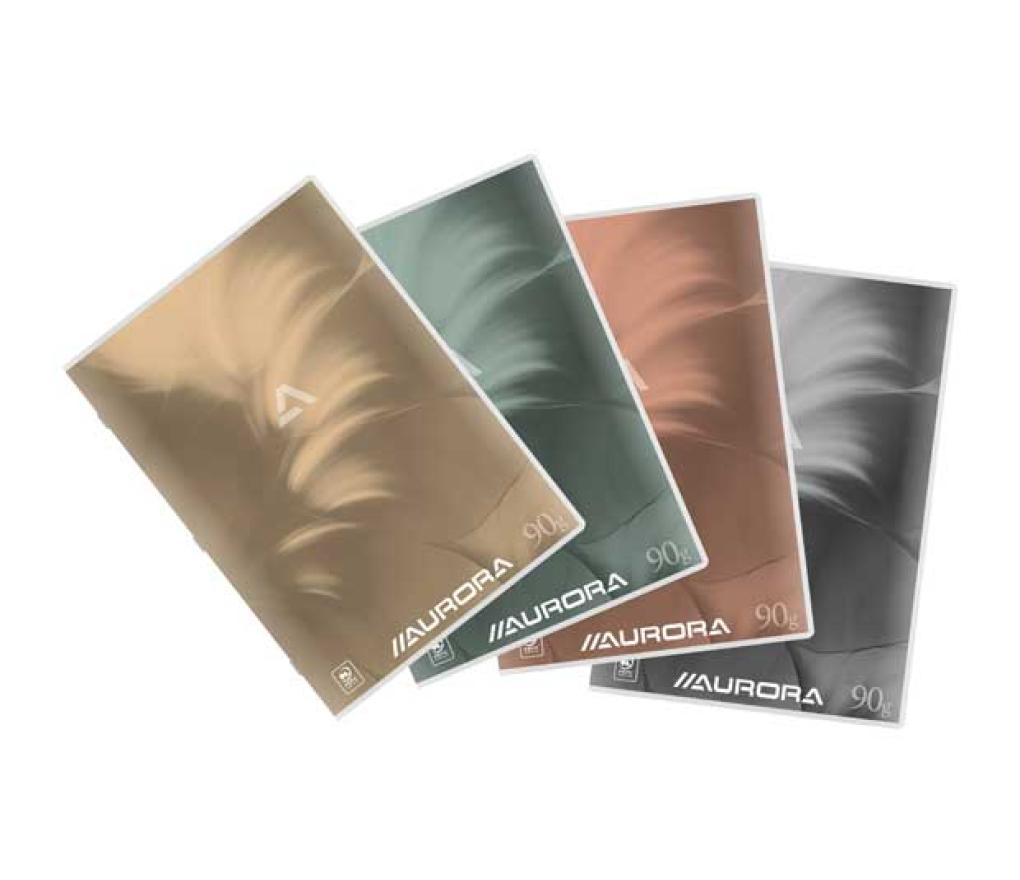 Snitschrift Aurora 210 x 297 mm 90 g 60 blad commercieel geruit 4 x 8 mm Mano + marge - Per stuk