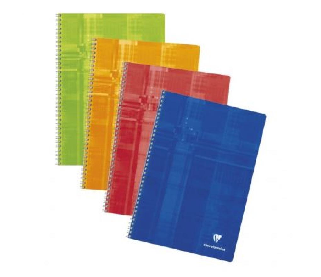 Spiraalschrift A4 Clairefontaine 100 blad geruit met kantlijn - Per stuk