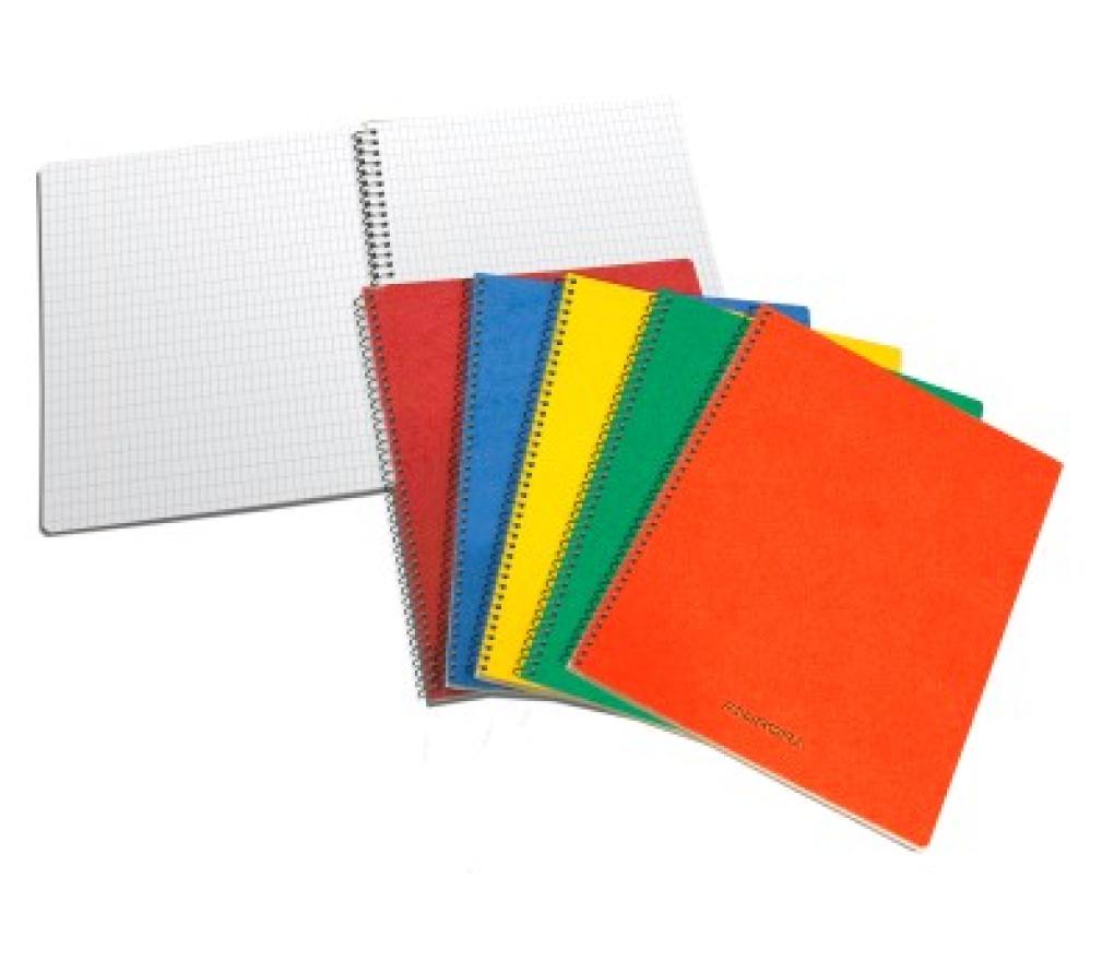 Spiraalschrift A5 160 x 210 mm commercieel geruit 4 x 8 mm + marge 60 blad - Per stuk