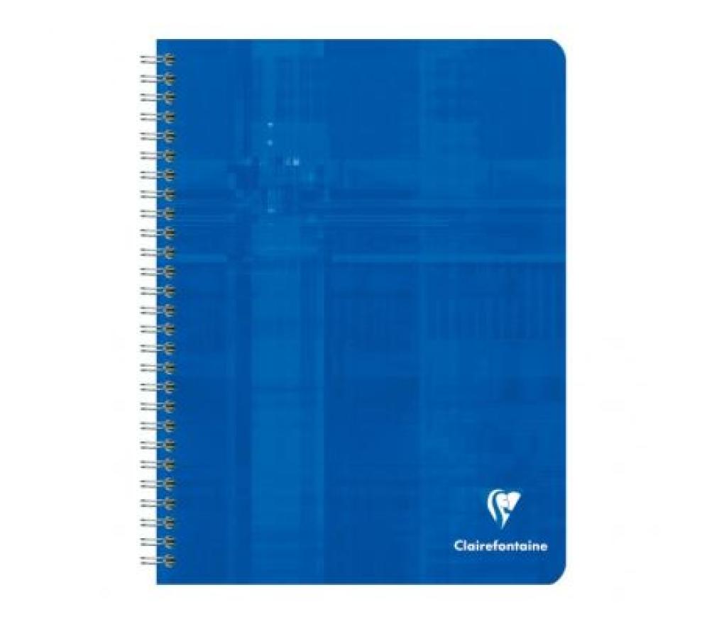 Spiraalschrift A5 165 x 210 mm Clairefontaine assorti 120 blad gelijnd - Per stuk