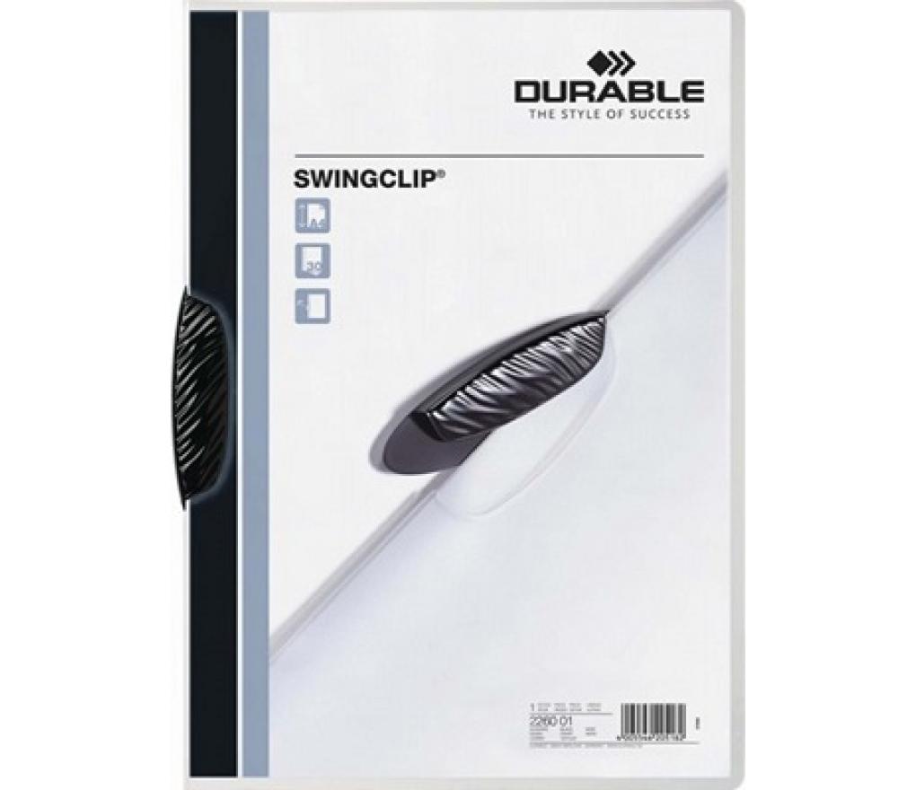 Klemmap Durable Swingclip 2260-01 zwart - Per stuk