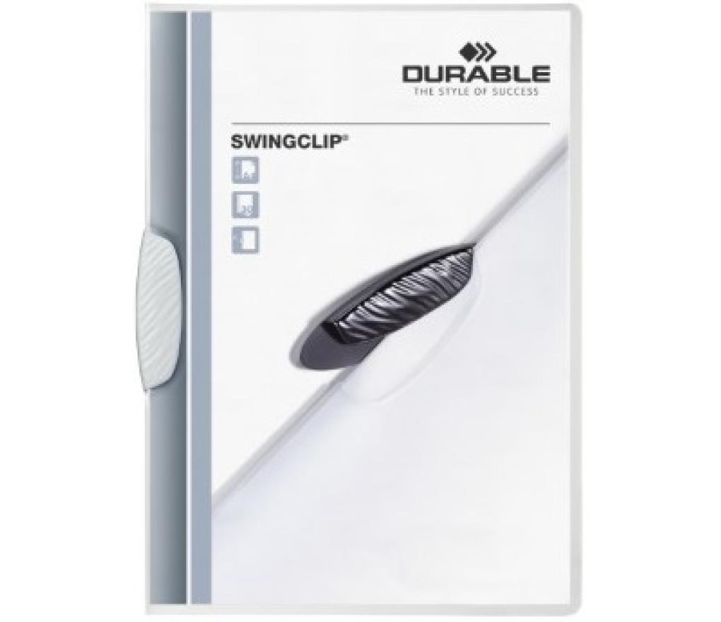 Klemmap Durable Swingclip 2260-02 wit - Per stuk