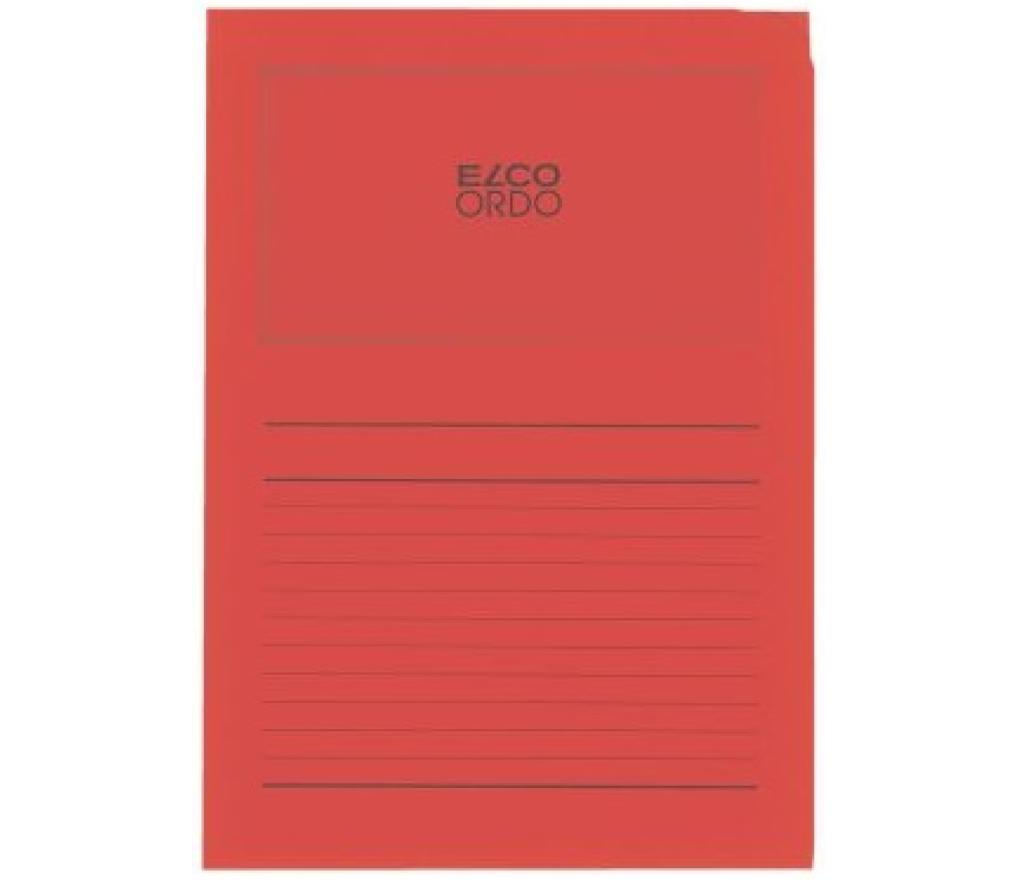 L-map pergamijn venster Elco Ordo A4 rood doos/100 - Per pak