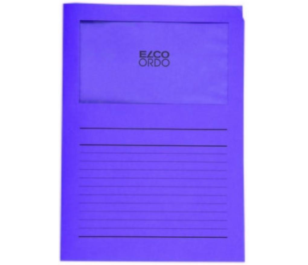 L-map pergamijn venster Elco Ordo A4 violet doos/100 - Per pak
