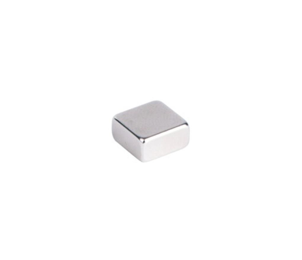 Magneet extra krachtig vierkant zilver set/6 - Per pak