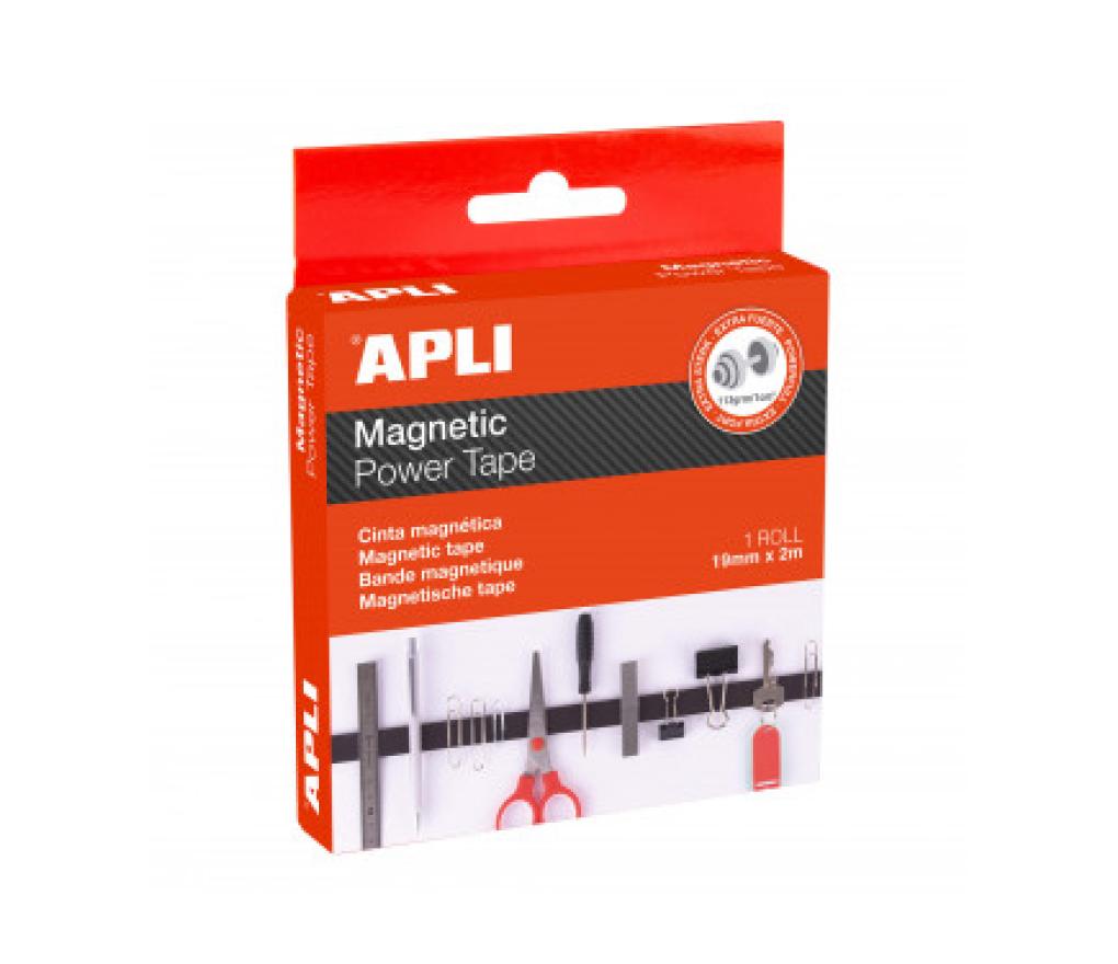 Magneetband zelfklevend power tape 19 mm x 2 m - Per stuk