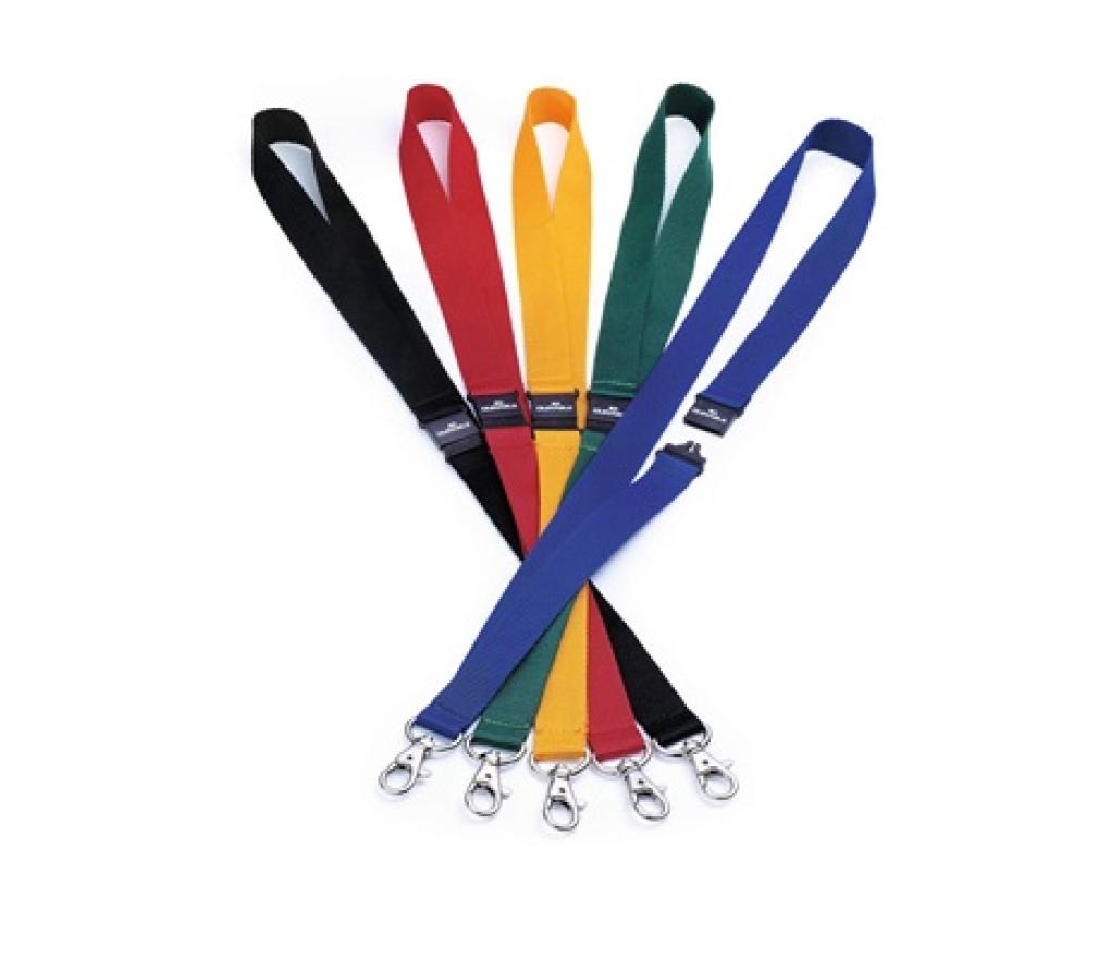 Textielkoord/Lanyard met veiligheidssluiting Durable 8137 zwart doos/10 - Per pak