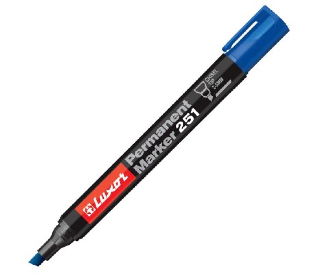 Alcoholstift economy 90 schuine punt 2 - 5 mm blauw - Per stuk