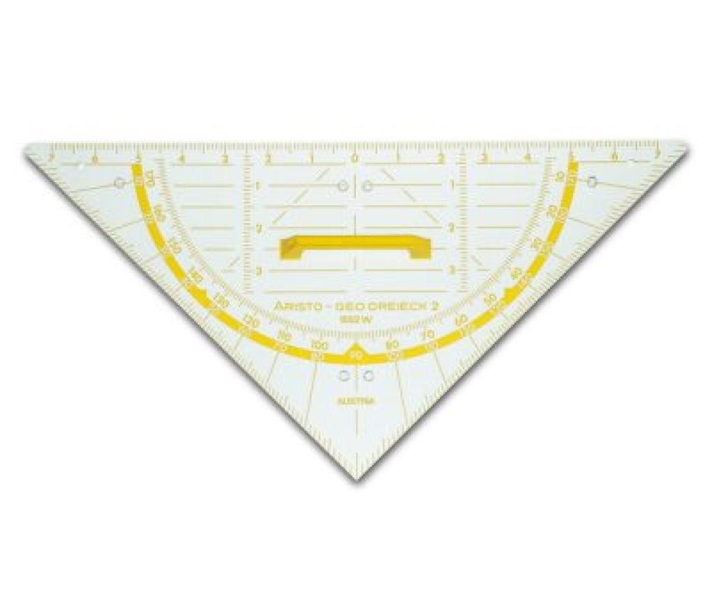 Bordgeodriehoek Aristo PVC 80 cm hoge kwaliteit - Per stuk