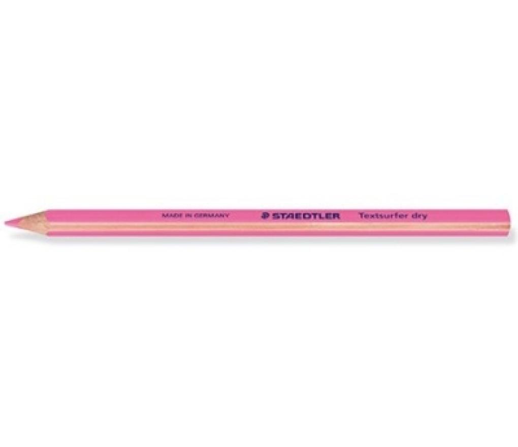 Fluo potlood Staedtler textsurfer dry 12864-23 roze - Per stuk