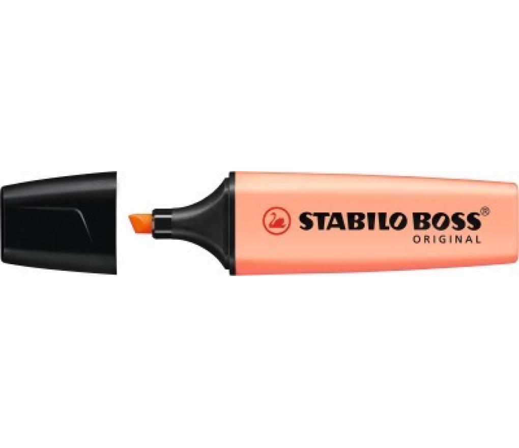 Fluostift Stabilo Boss Pastel creamy peach - Per stuk