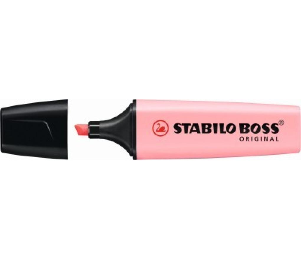 Fluostift Stabilo Boss Pastel pink blush - Per stuk