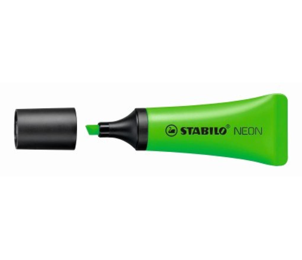 Fluostift Stabilo Neon groen - Per stuk
