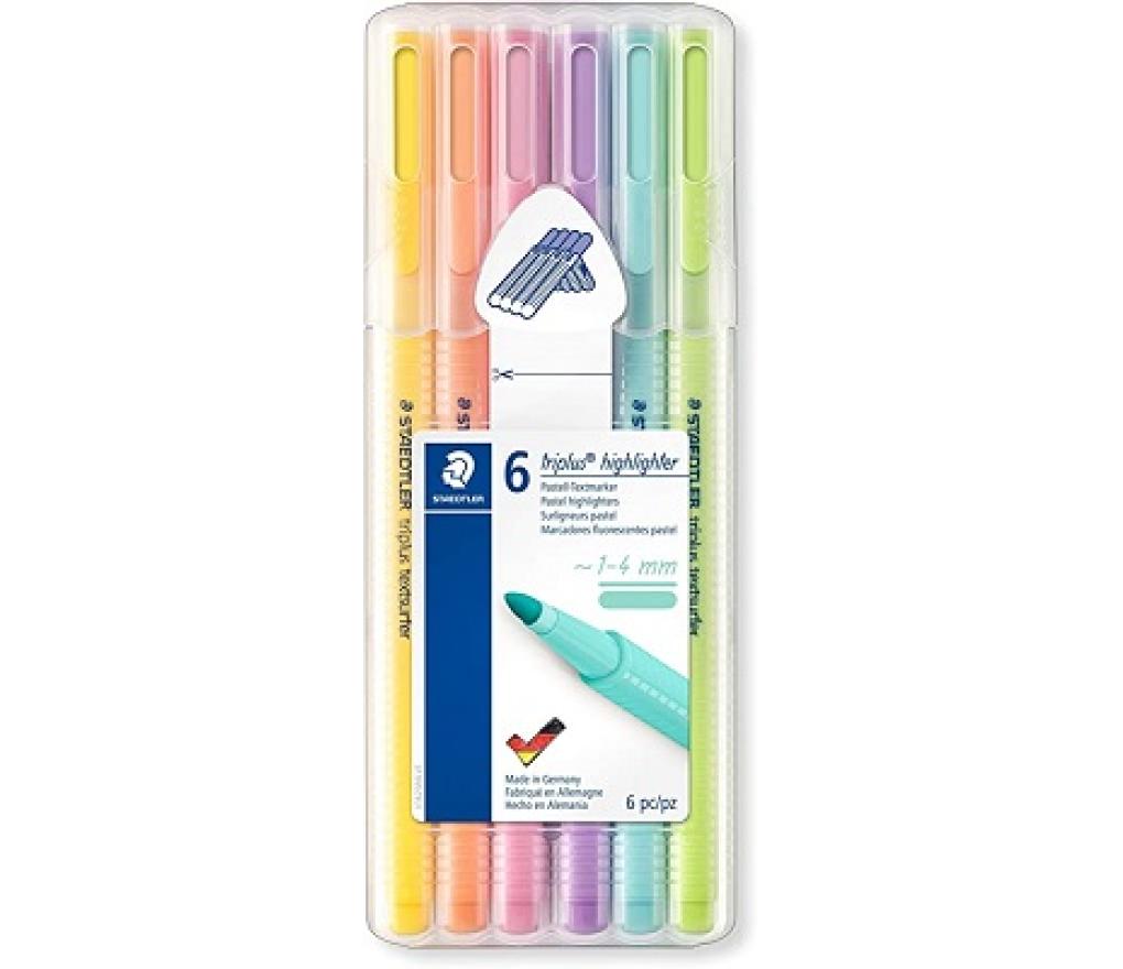 Fluostift Staedtler Triplus Textsurfer 362 pastel set/6 - Per stuk