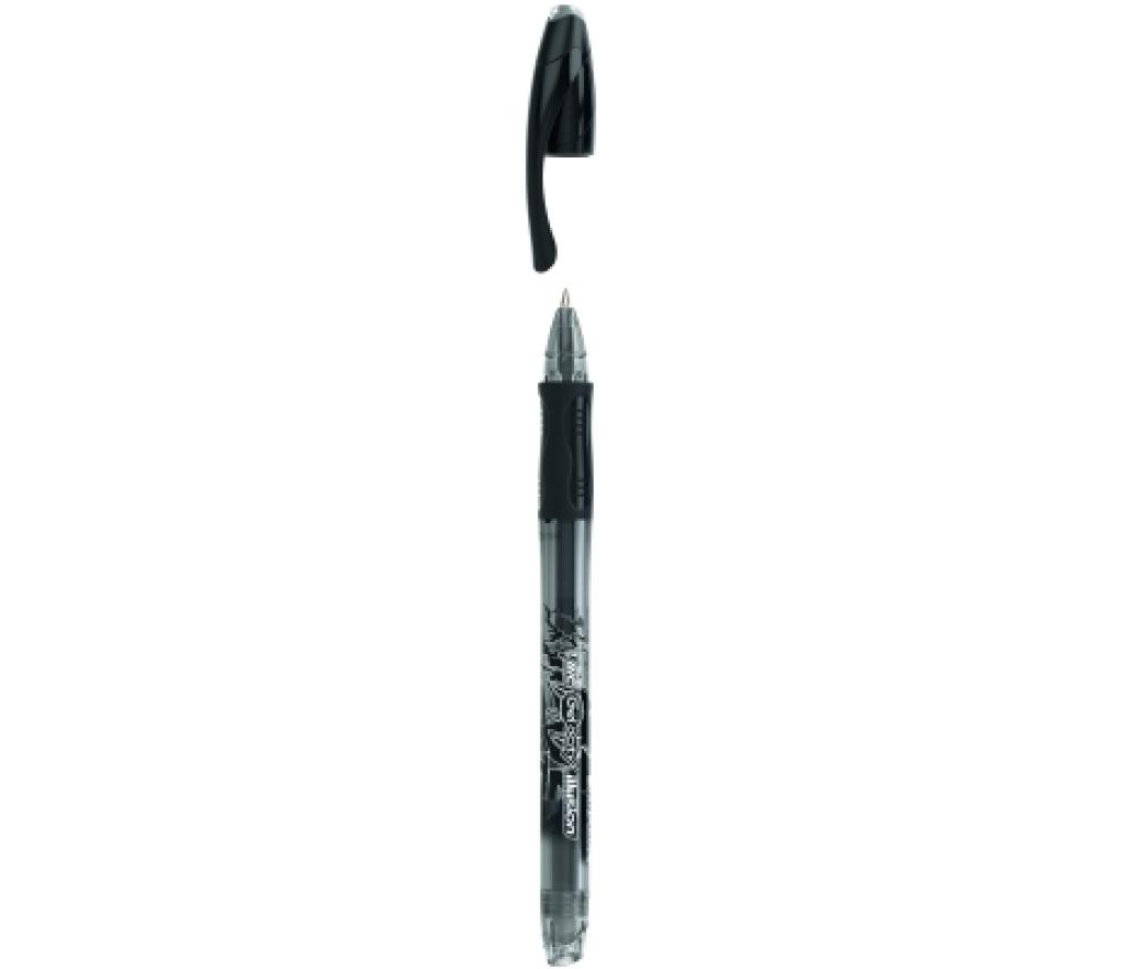 Gelroller Bic Gelocity Illusion 0,3 mm zwart - Per stuk