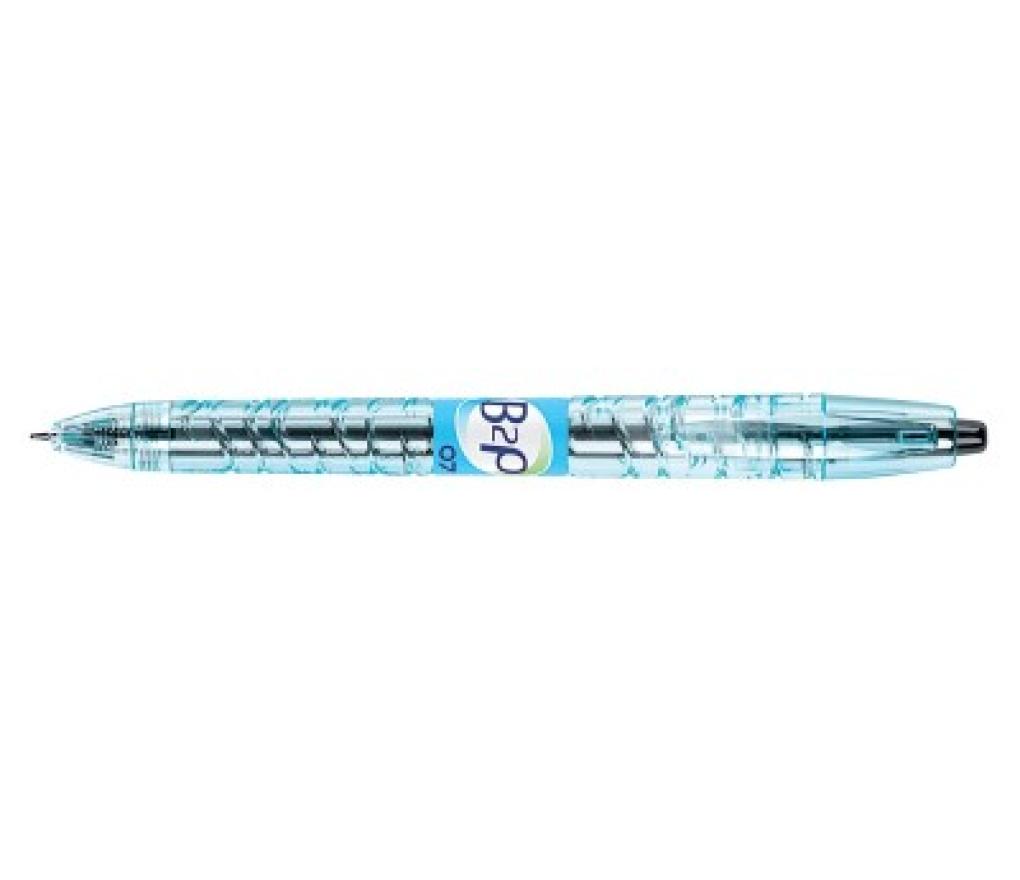 Gelroller Pilot B2P begreen intrekbaar 0,7 mm zwart - Per stuk