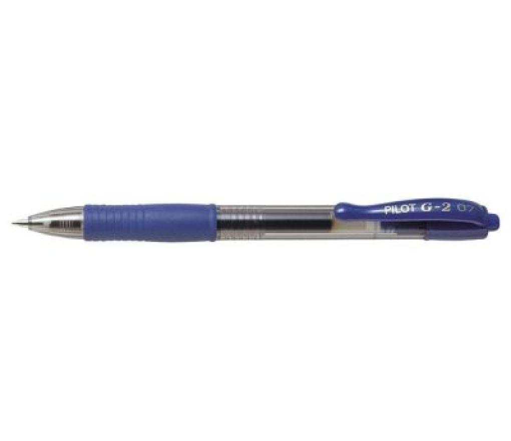 Gelroller Pilot G2 0,7 mm medium intrekbaar blauw - Per stuk