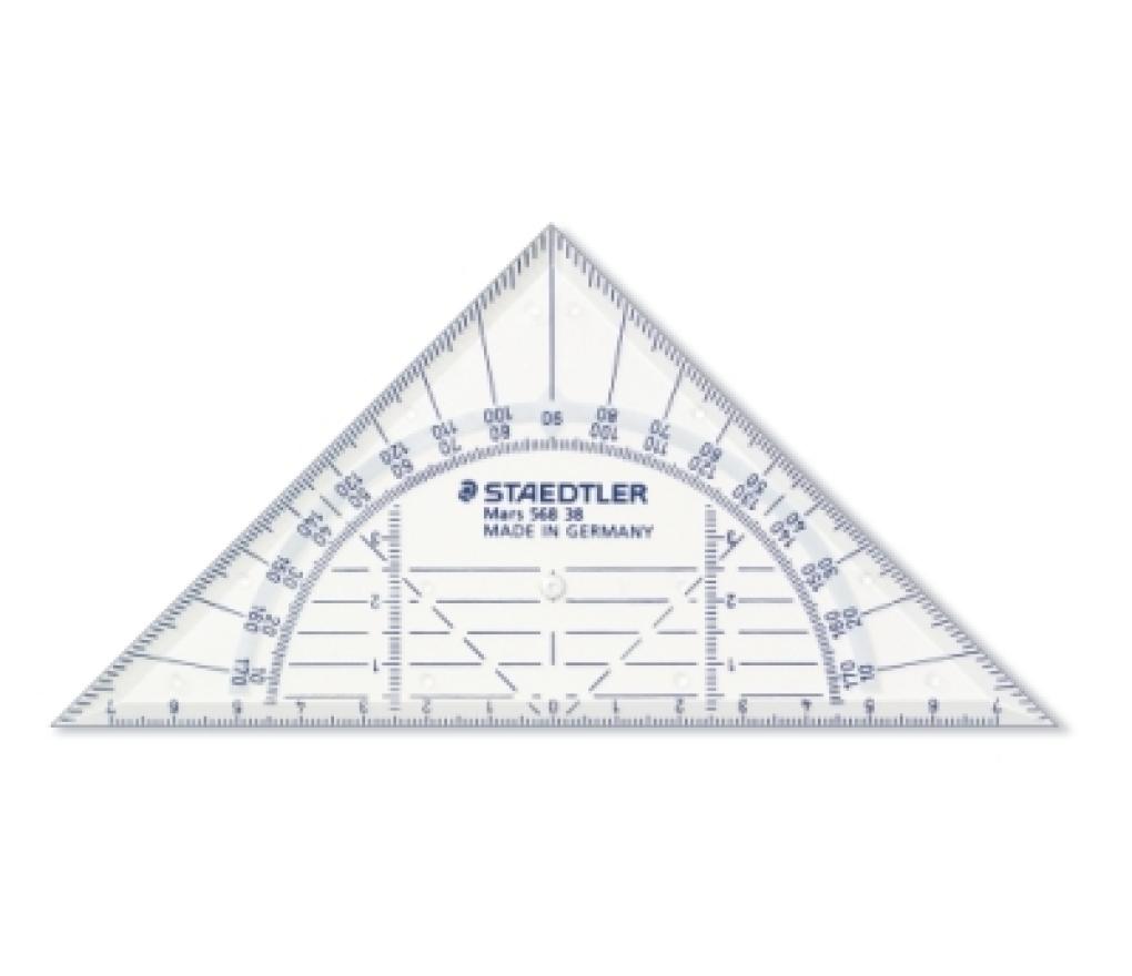 Geodriehoek 16 cm buigzaam Staedtler - Per stuk