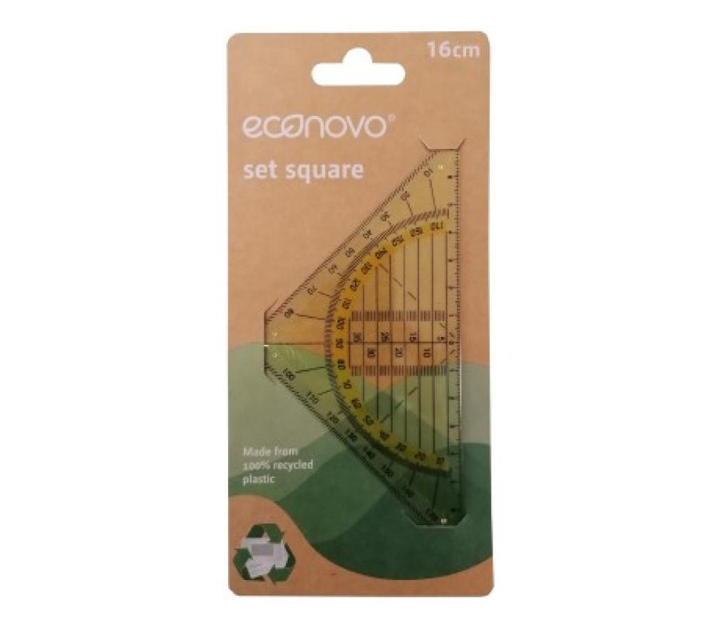 Geodriehoek 16 cm Econovo gerecycleerd - Per stuk