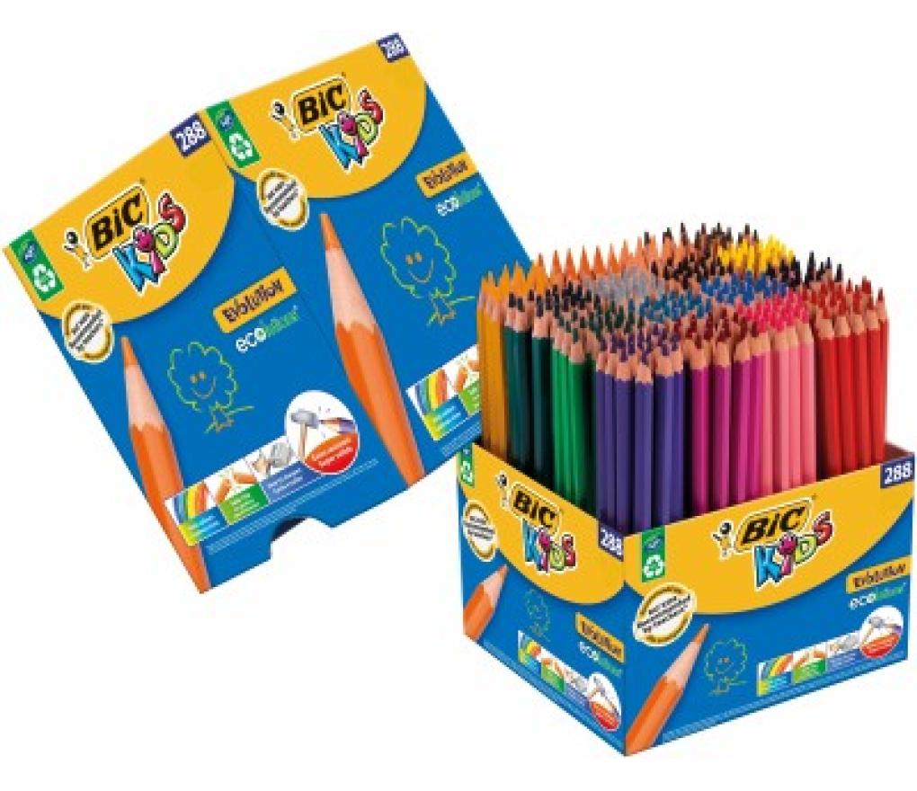 Kleurpotloden Bic Kids Evolution ECOlutions class pack/288 - Per pak