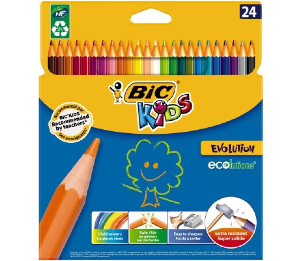 Kleurpotloden Bic Kids Evolution ECOlutions etui/24 - Per pak