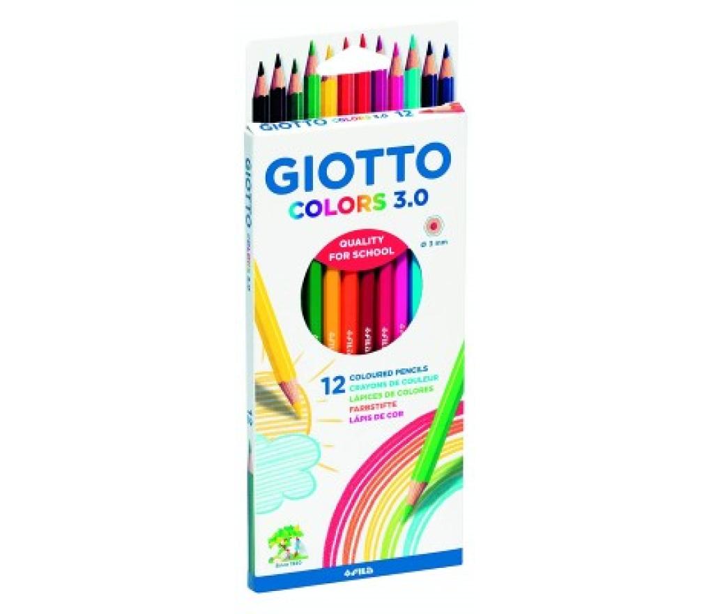 Kleurpotloden Giotto colors 3.0 etui/12 - Per pak