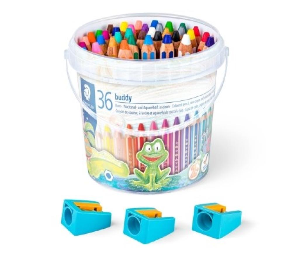 Kleurpotloden Staedtler Buddy 3-in-1 class pack/36 - Per pak