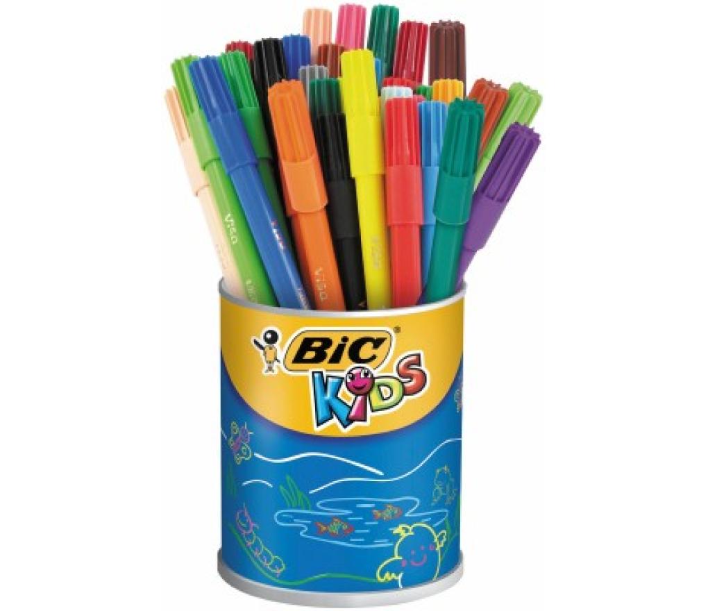 Kleurstiften Bic Kids Visa pot/36 - Per pak