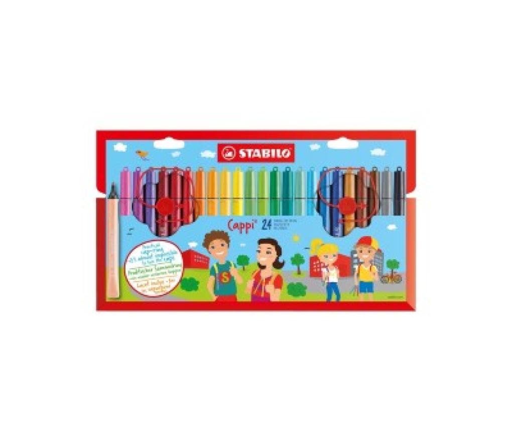 Kleurstiften Stabilo Cappi etui/24 - Per pak