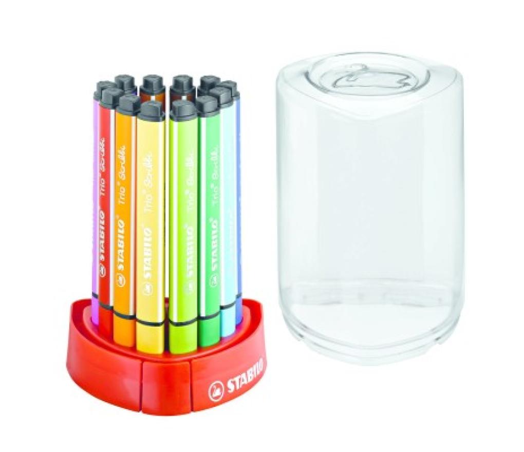 Kleurstiften Stabilo Trio Scribbi pot/12 - Per pak
