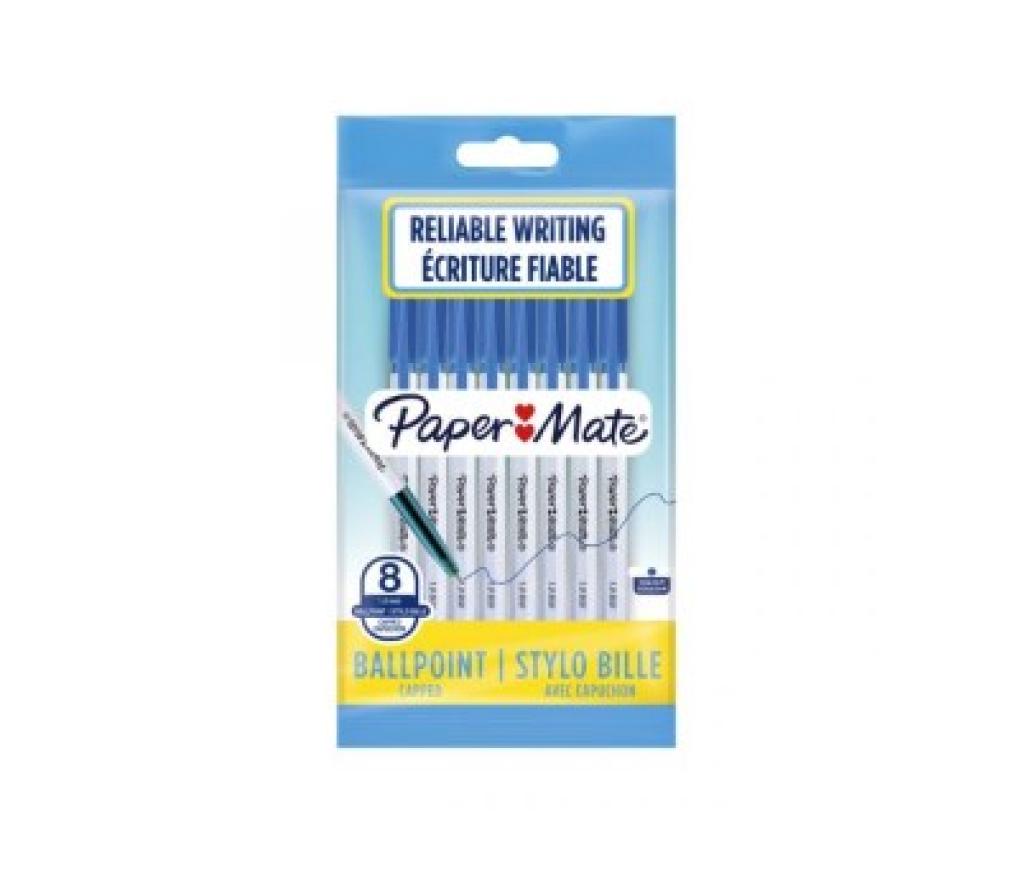 Kogelpen Papermate 045 1 mm blauw pak/8 - Per stuk