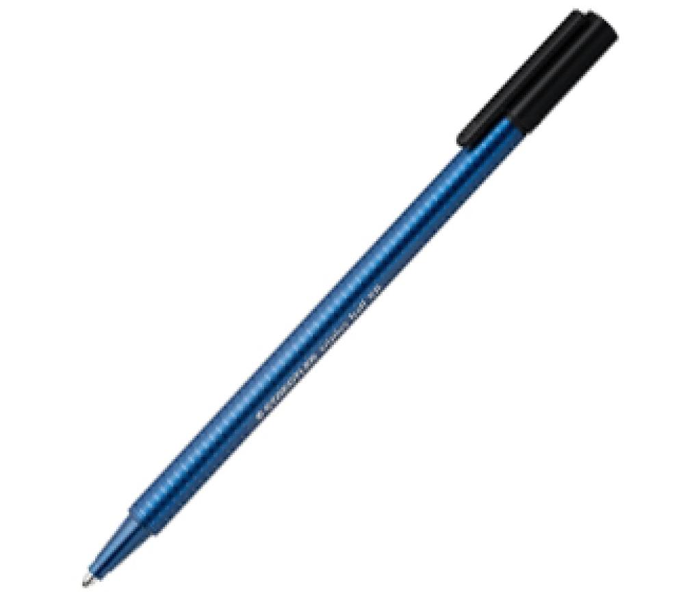 Kogelpen Staedtler triplus 437 XB extra breed zwart - Per stuk