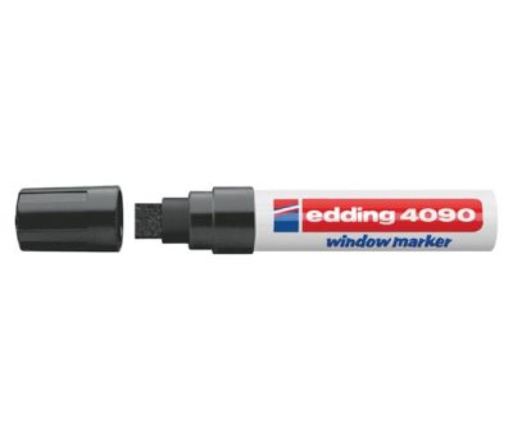 Krijtstift Edding window marker 4090 4-15 mm zwart - Per stuk