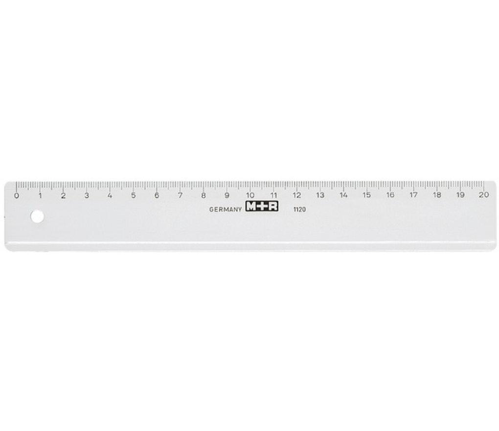 Lat 20 cm plastic M+R buigzaam flexibel - Per stuk