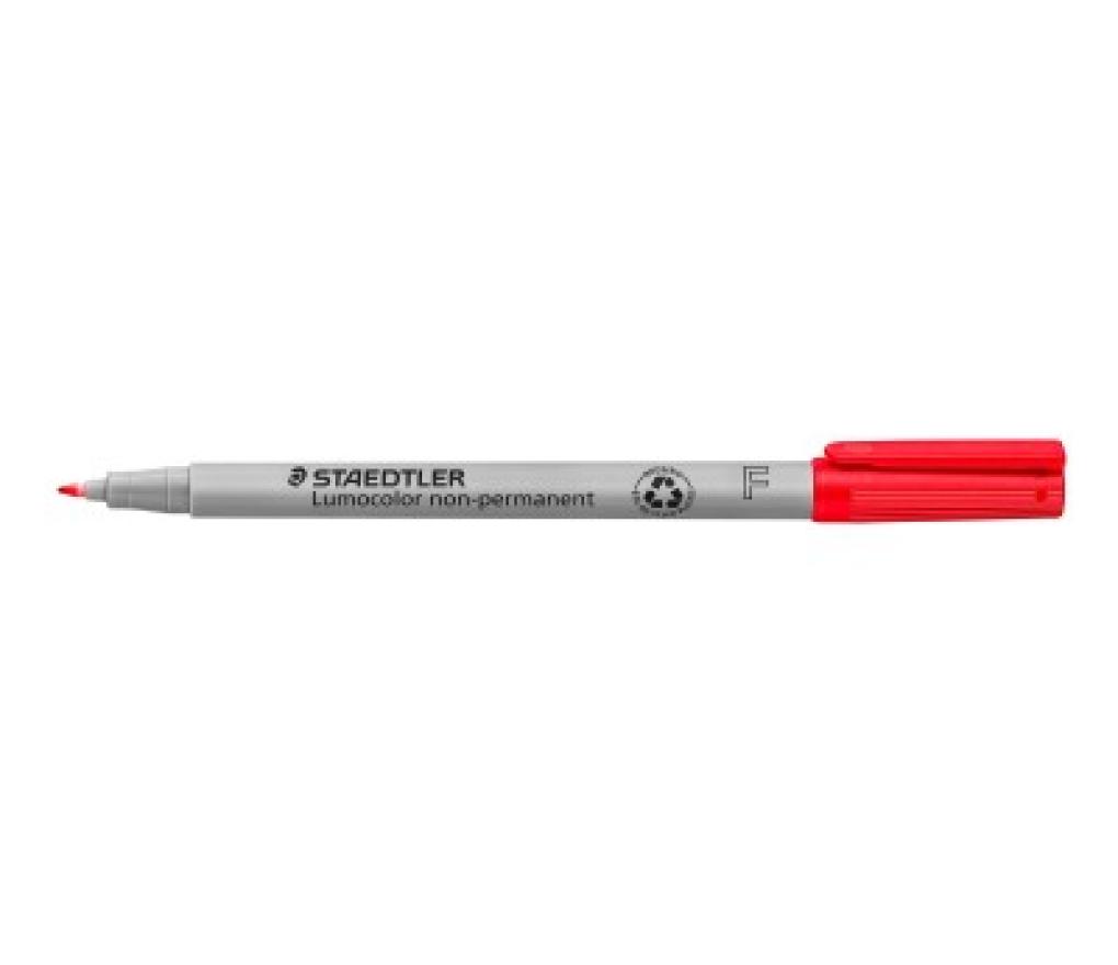 Lumocolor Staedtler non permanent fijn 316-2 rood - Per stuk