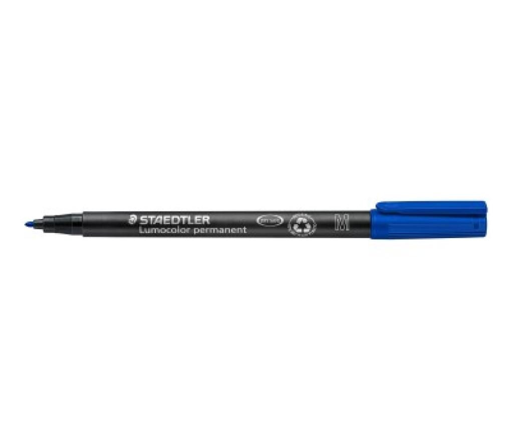 Lumocolor Staedtler permanent medium 317-3 blauw - Per stuk