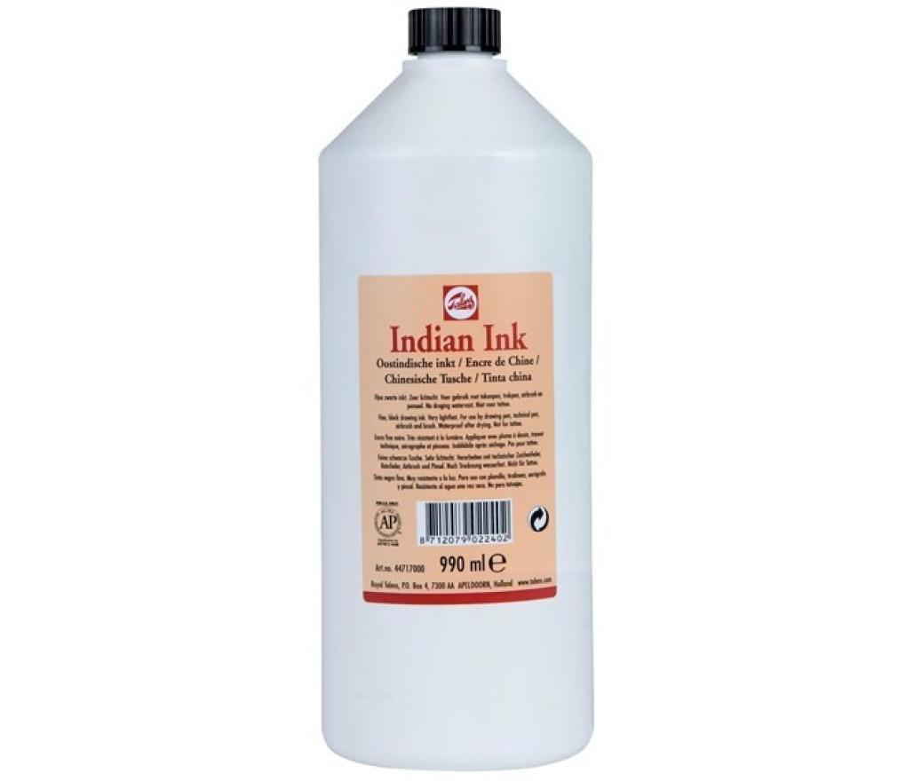 Oostindische inkt Talens 990 ml zwart - Per stuk