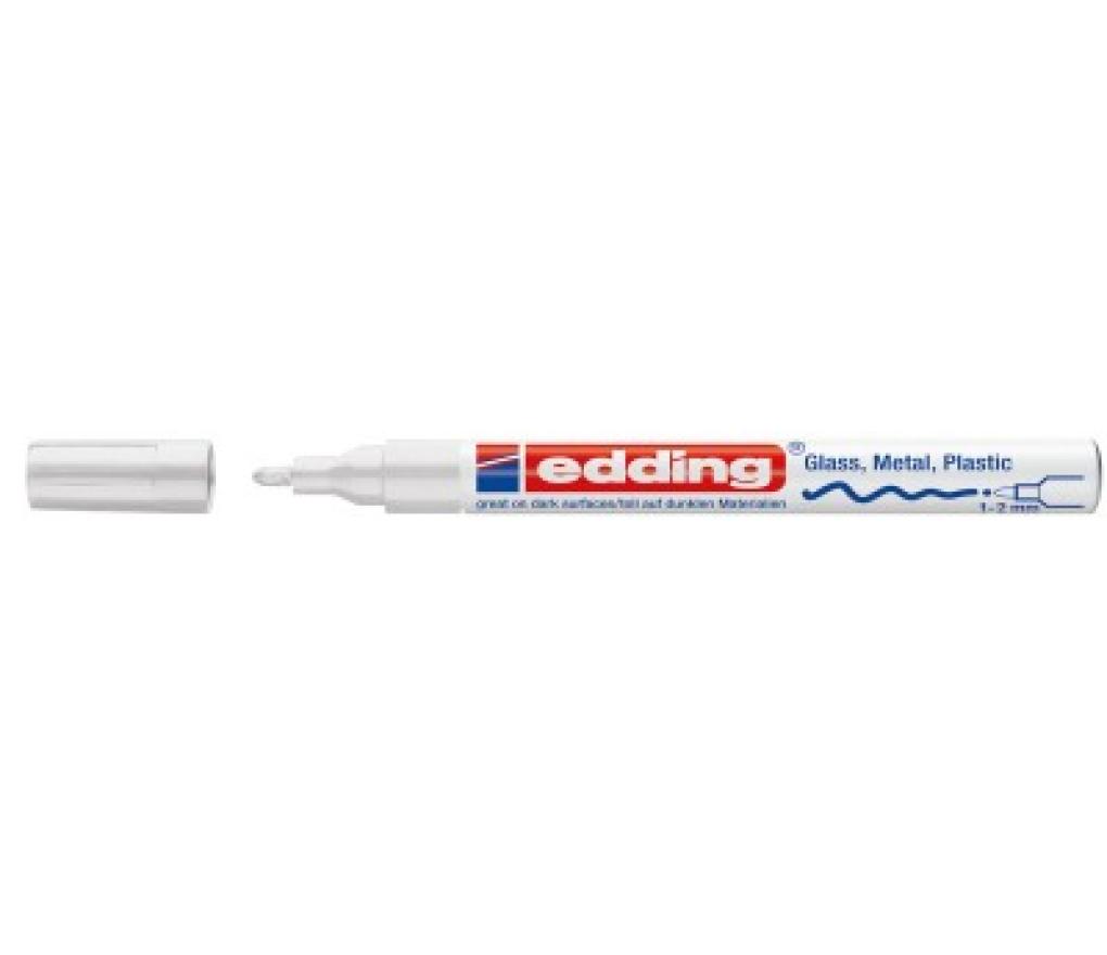 Paint marker Edding 751 1-2 mm wit - Per stuk