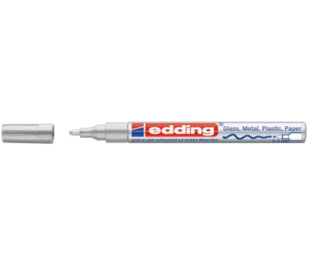 Paint marker Edding 751 1-2 mm zilver - Per stuk