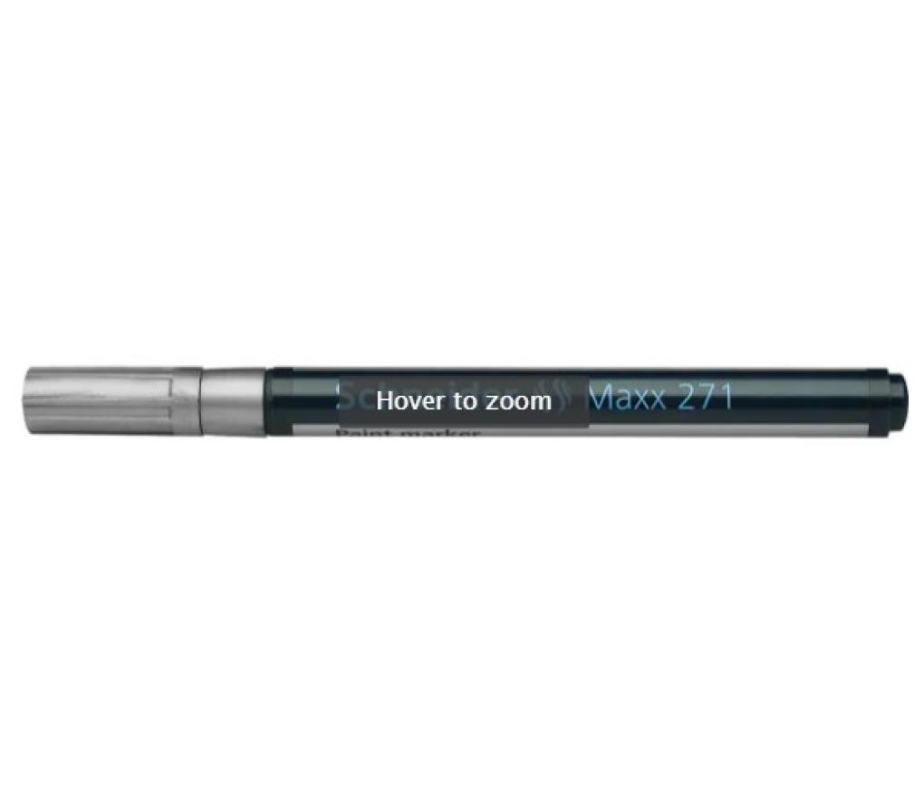 Paint marker Schneider 271 medium 1-2 mm zilver - Per stuk