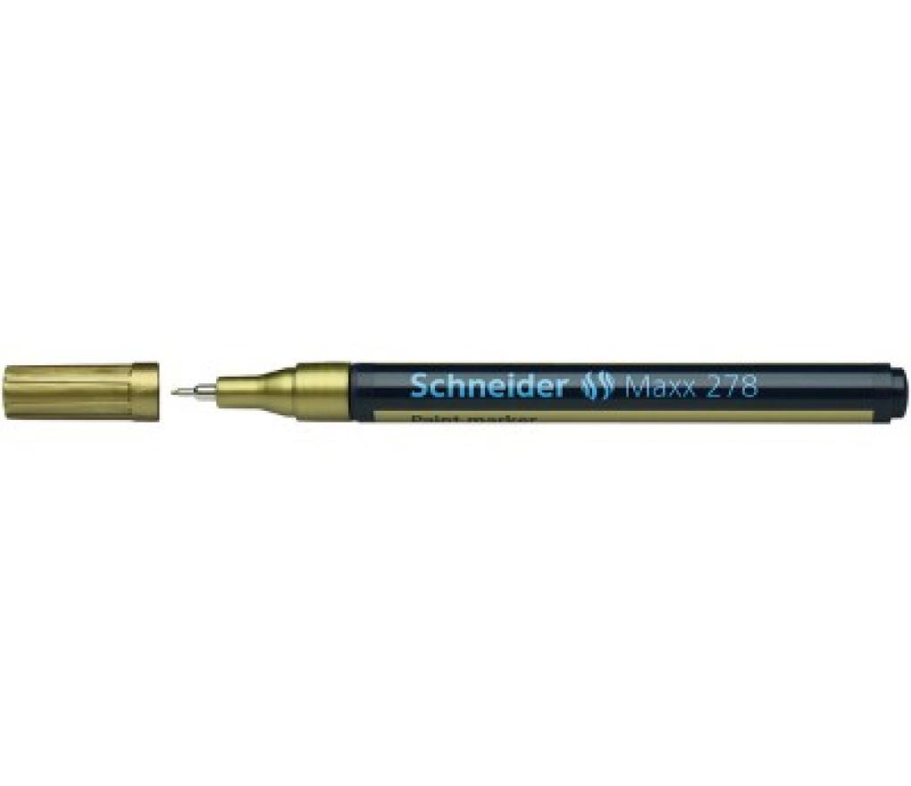 Paint marker Schneider 278 fijn 0,8 mm goud - Per stuk