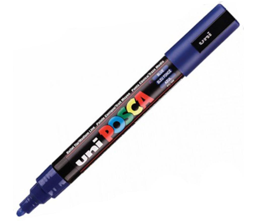 Paint marker Uni Posca 2,5 mm donkerblauw - Per stuk