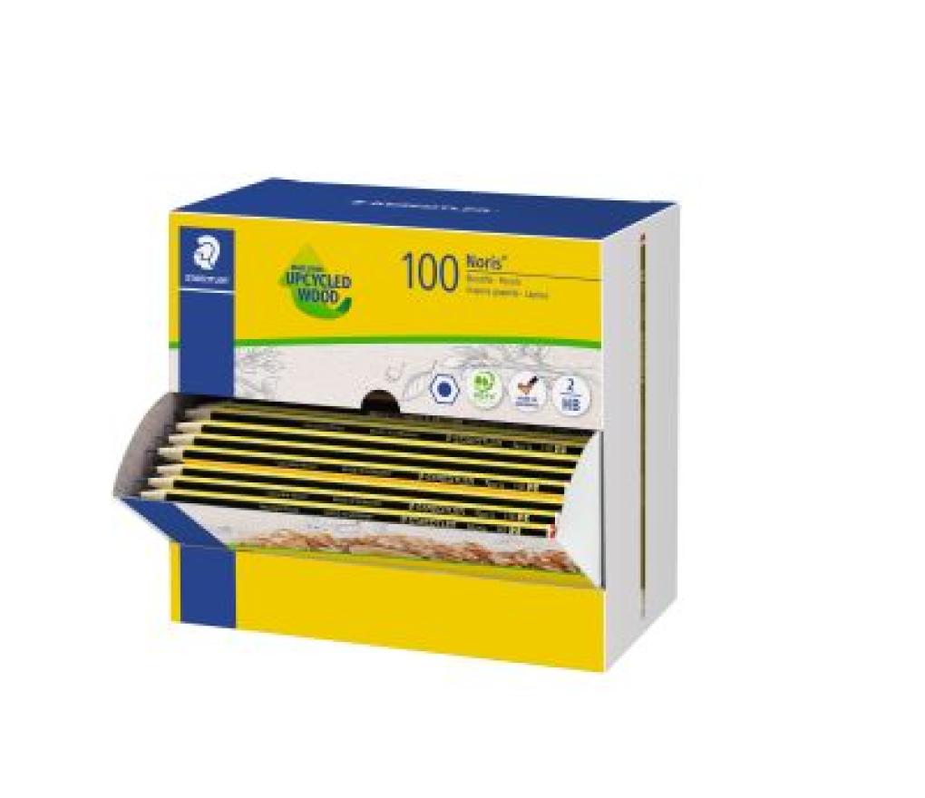 Potlood Staedtler Noris 120-4 upcyled wood 2H - Per stuk
