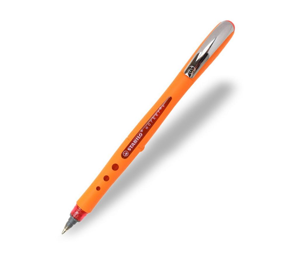 Roller Stabilo Bionic worker colourful 0,4 mm rood - Per stuk