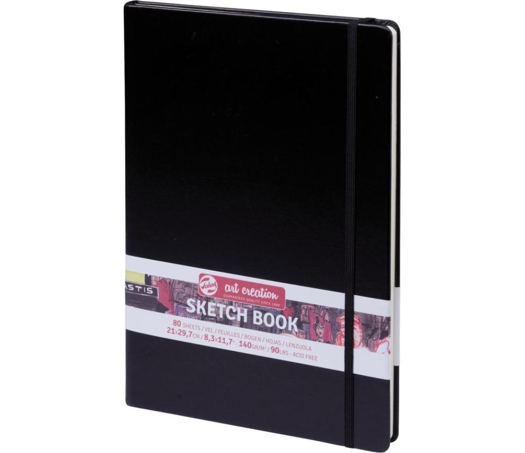 Schetsboek Talens Art Creation 21 x 29,7 cm 140 g zwart vel/80 - Per stuk